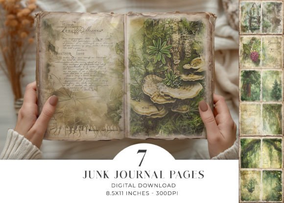 Download Forest Junk Journal Pages - Page Collection