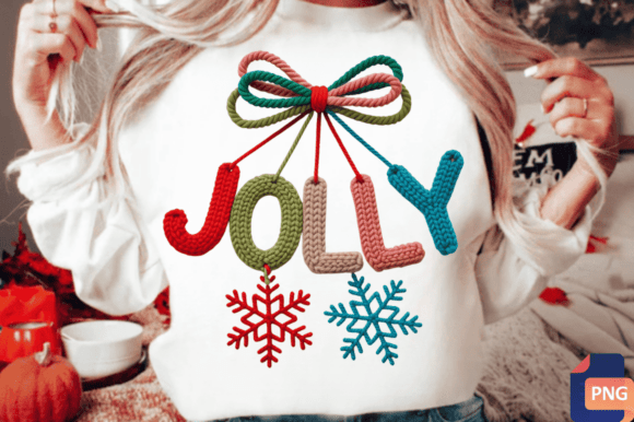 Download Faux Yarn Christmas Png Holly Jolly Pngs - Holly Collection