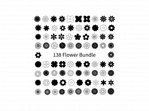 Download 138 Flower Designs Svg Bundle - Premium Resources