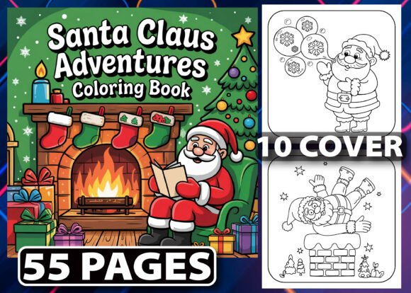 Download 55 Santa Claus Adventures Coloring Pages - Page Collection