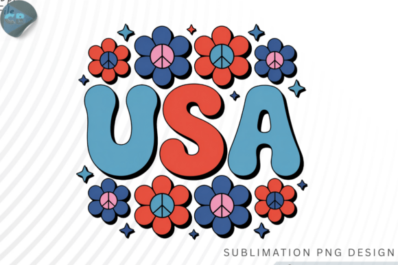 Download Retro USA Peace Flowers PNG - Flowers png Collection